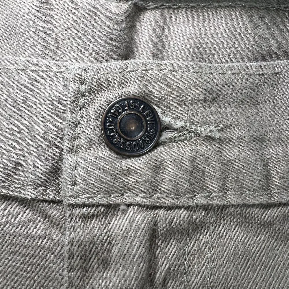 Levi's 559 Relaxed Fit Straight Leg Jeans Mens Size 42x34 Beige Tan White Tab